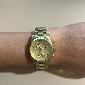 Michael Kors Gold-Tone Chronograph Watch